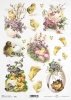 Papier decoupage ryżowy, świąteczny, Wielkanoc kurczaki * Easter * R0482
